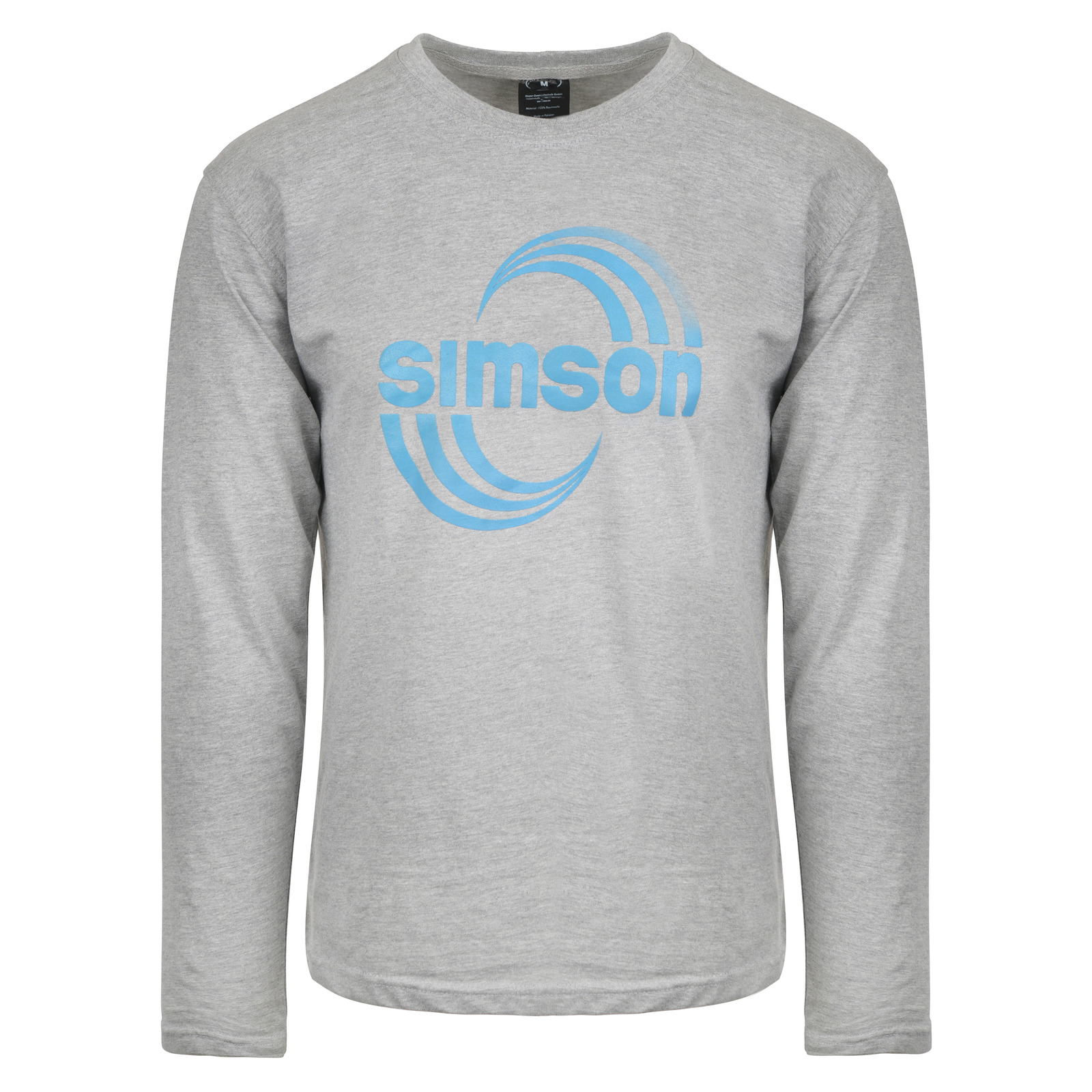 Longsleeve schwarz, langarm T-Shirt Edition „SIMSON“ Farbdruck, Ärmeldruck, robust,  Nackenband, Siebdruck, 100% Baumwolle 185g/qm schwere Qualität Gr. M