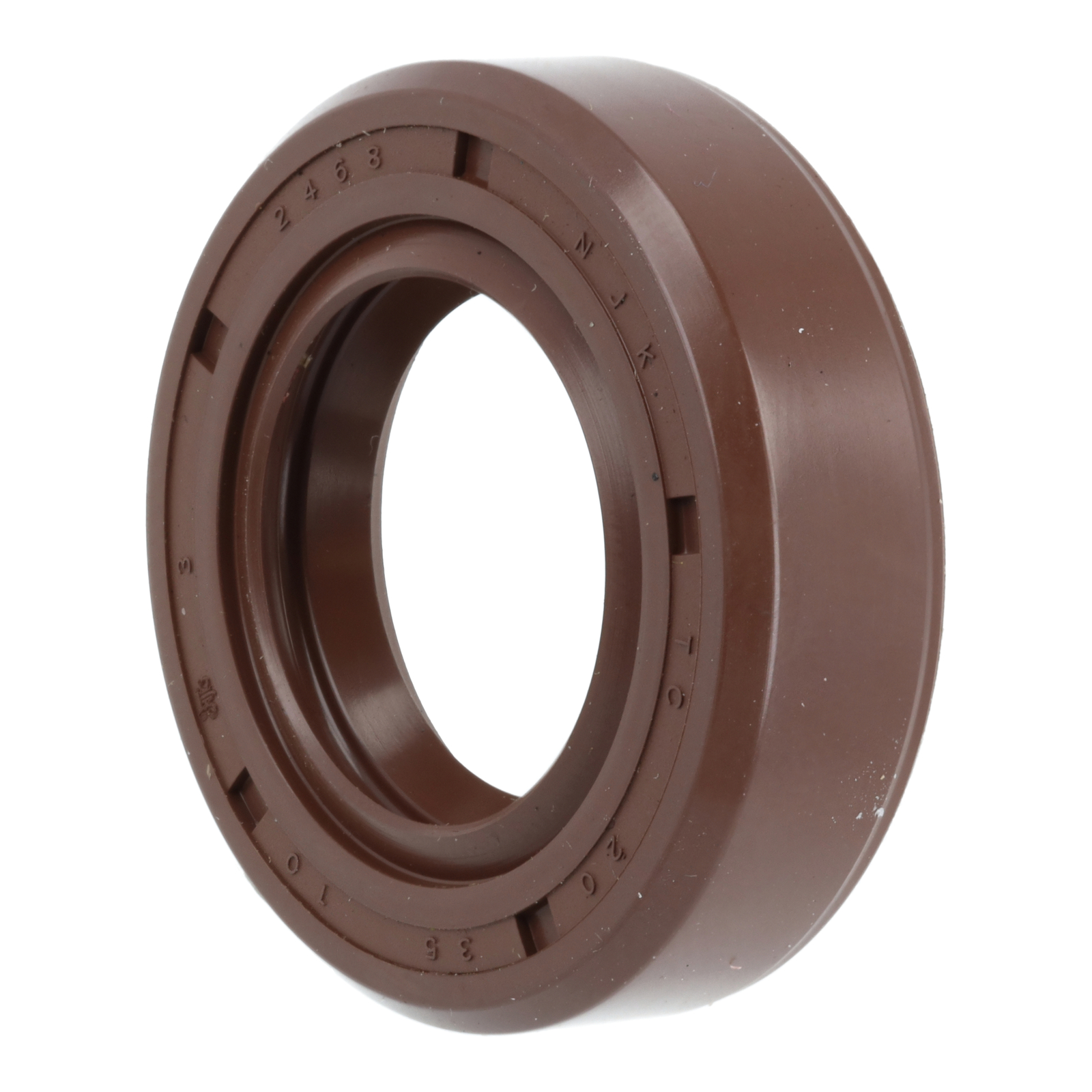 Radial shaft seal NJK 20x35x10 - FPM - Viton - brown - dustlip