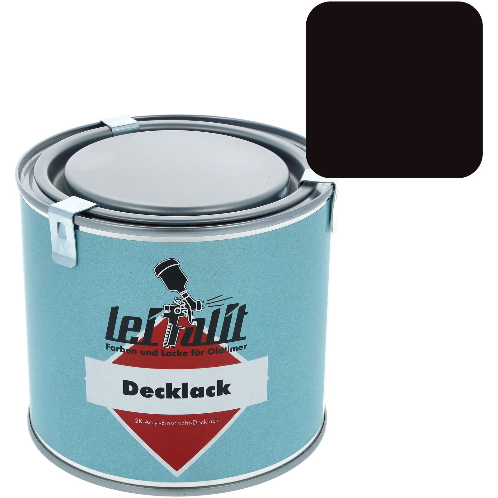 Lackfarbe Leifalit (Premium) Schwarz matt - 0,5 Liter-Dose - Rahmenfarbe