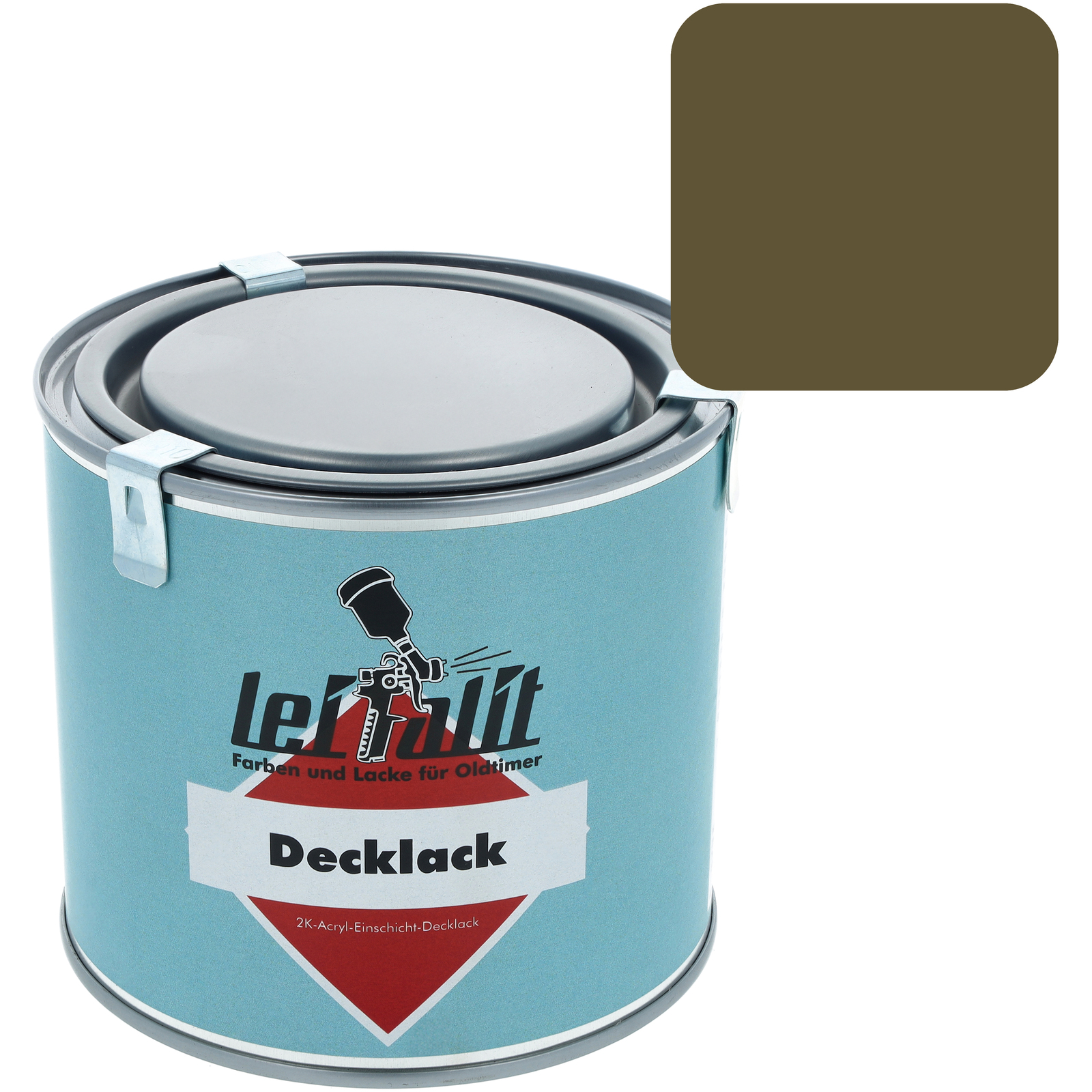 Lackfarbe Leifalit (Premium) Olivbraun / Beige - 0,5 Liter-Dose