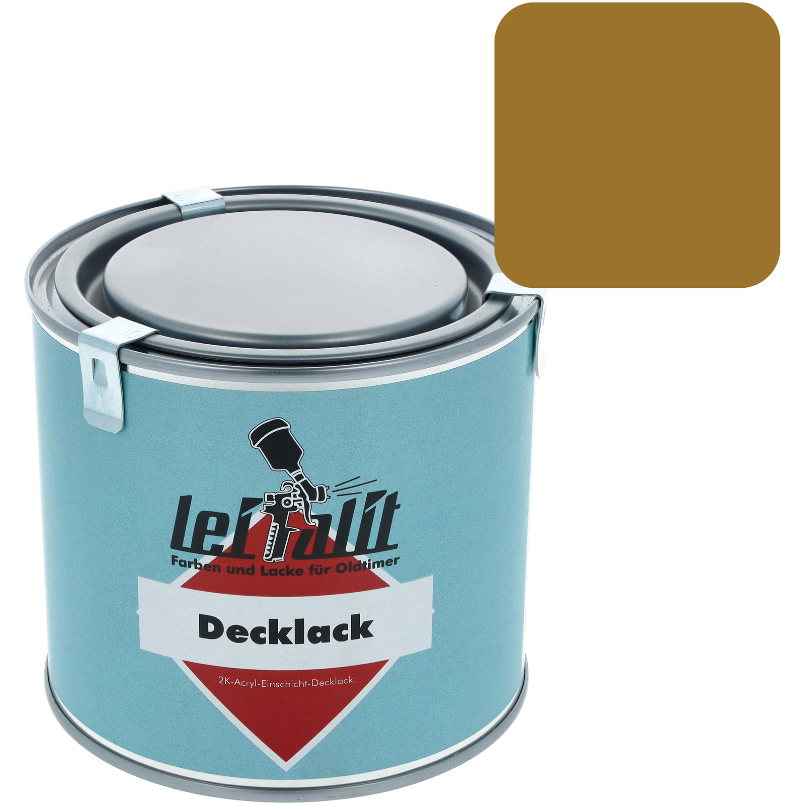 Lackfarbe Leifalit (Premium) Narzissengelb/ Saharabraun (hellere Variante) - 0,5 Liter-Dose