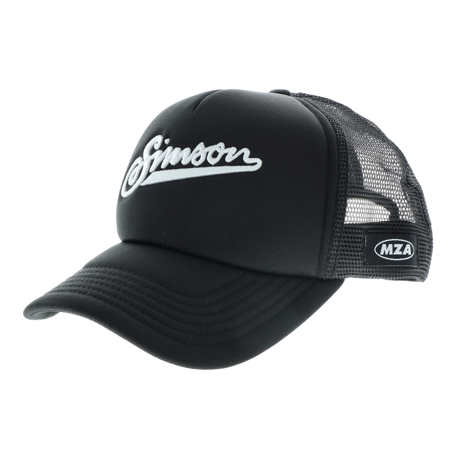 Truckercap curved, Farbe: schwarz, Motiv: "SIMSON"