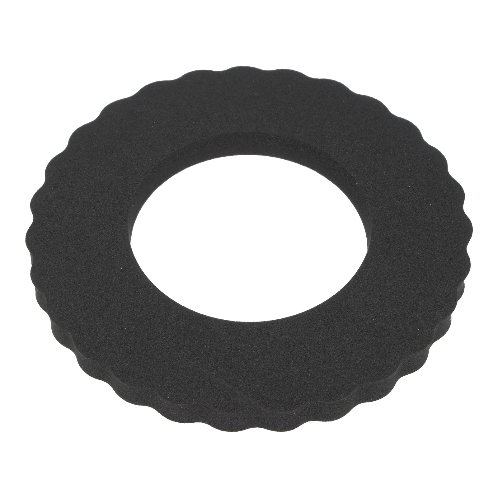 Anillo de protección del depósito de combustible Ø60 mm-boca de llenado - goma espuma - negra - poros muy finos