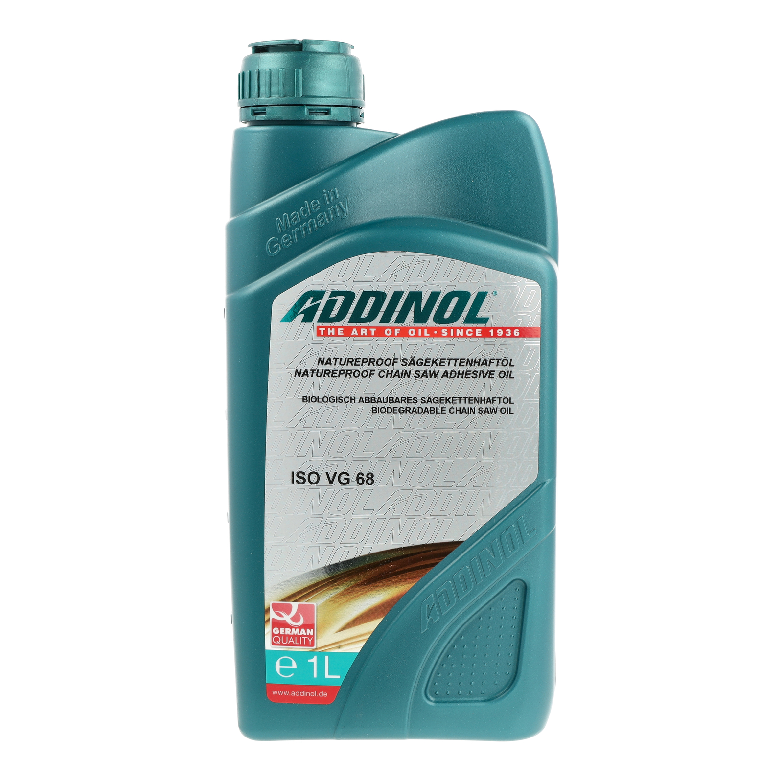 ADDINOL BIO-Kettensägenhaftöl 68 - 1 Ltr. PE-Flasche